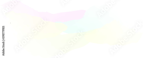 Beautiful pastel background with vector watercolor pattern, texture brush strokes in gentle colors. Multicolored template for splash or greeting card, gradient of soft shades by artist's brush.