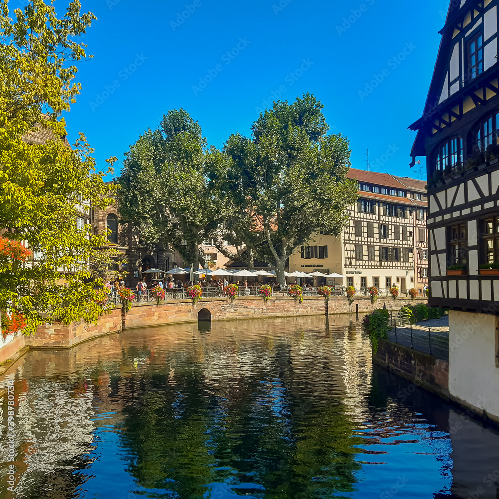 Historical city center of Strasbourg, France