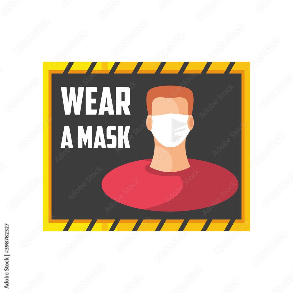 prevention of covid 19, warning board for wearing mask during coronavirus prevention of covid 19, warning board for wearing mask during coronavirus