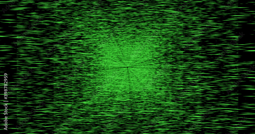 Render with green noise on black background Render with green noise on black background