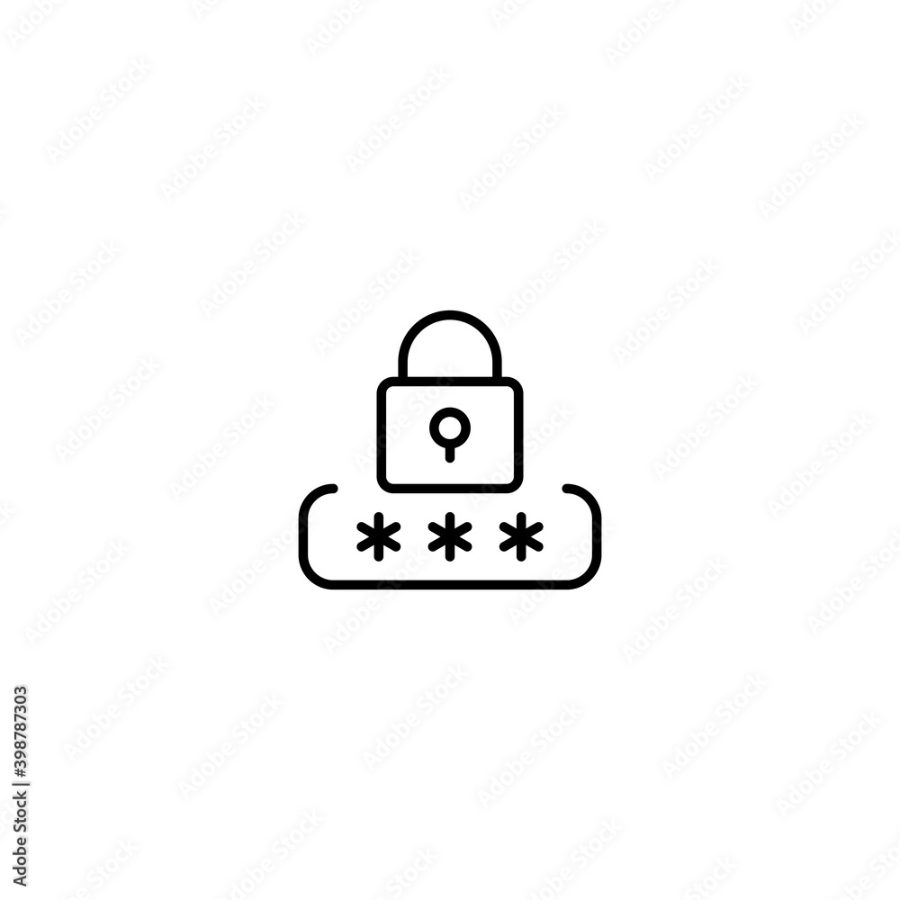 Security Password icon. Password Protection Icon. Lock and unlock symbol in trendy flat style design. Vector graphic illustration. Suitable for website design, logo, app, and ui. EPS 10. Security Password icon. Password Protection Icon. Lock and unlock symbol in trendy flat style design. Vector graphic illustration. Suitable for website design, logo, app, and ui. EPS 10.