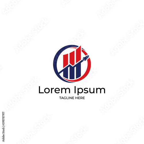 Free Download Company logo, financial logo, investment logo design vector template illustration icon design - GFXLoad