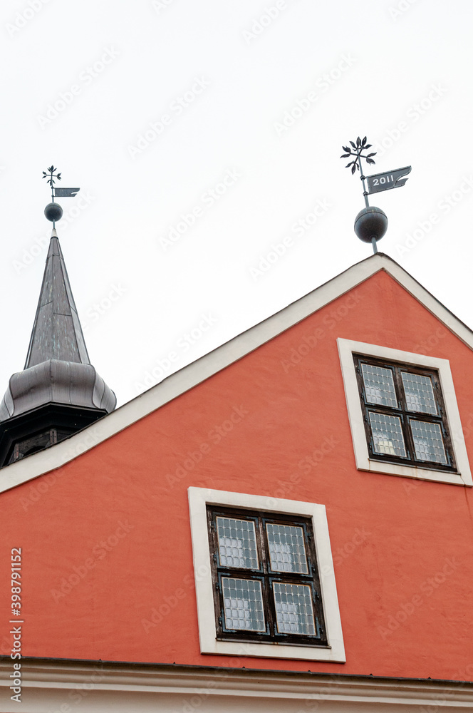 Architecture of the old town of Bauska. Latvia. Museum.
