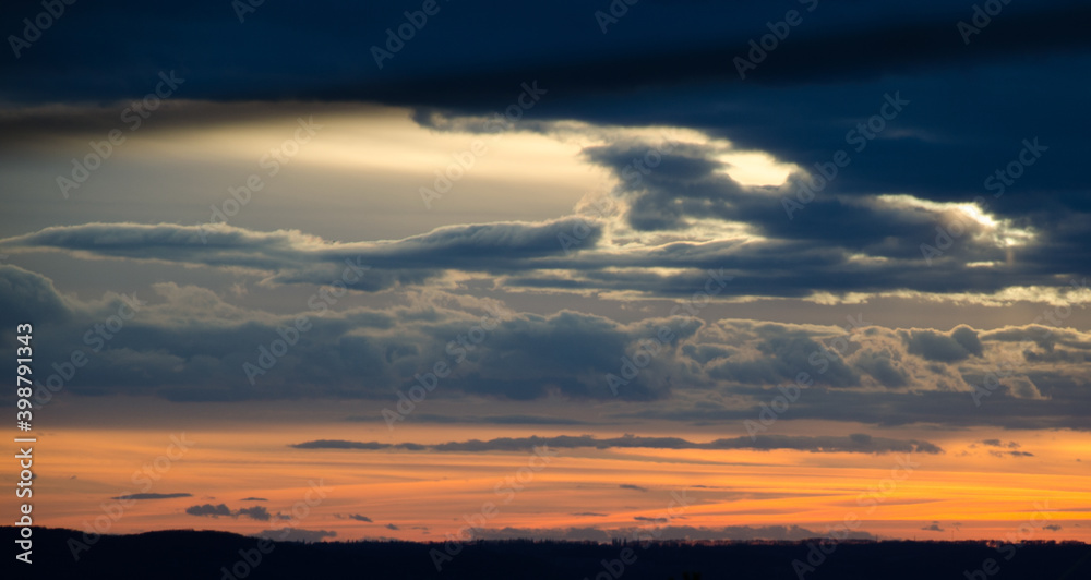 Sunset sky background , colorful sky in twilight time background