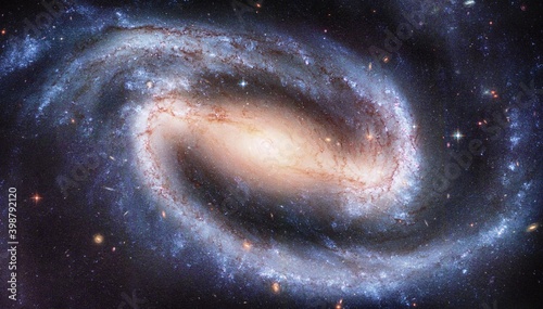 The beauty of the universe with Huge and detailed Barred Spiral Galaxy NGC 1300