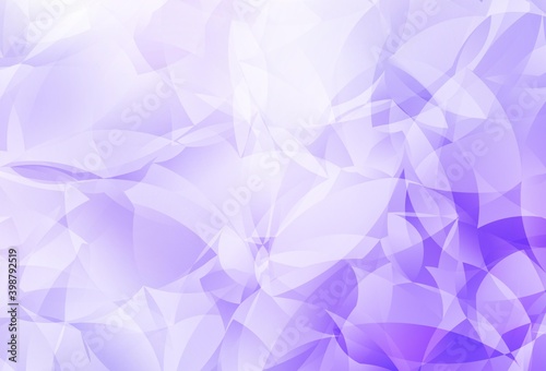Light Purple vector polygonal pattern.