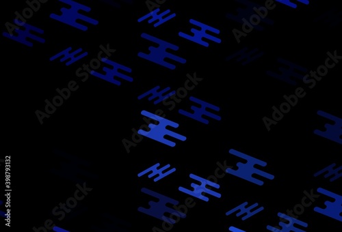 Dark BLUE vector layout with flat lines.