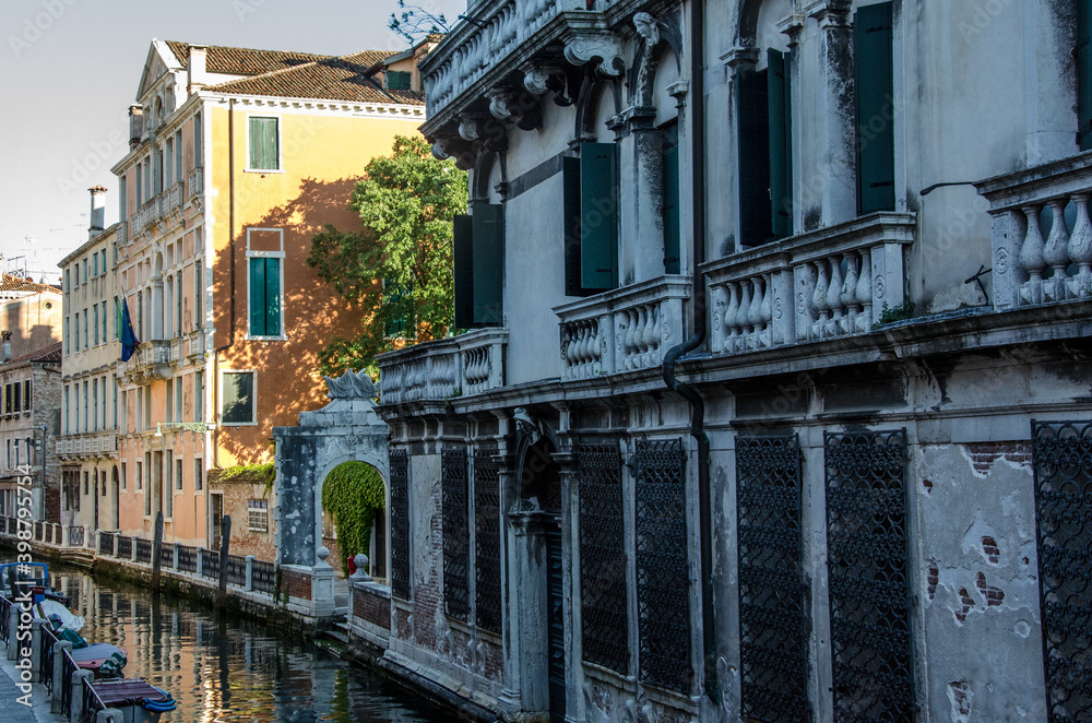 View to old and traditional buildings in Venice, Italy