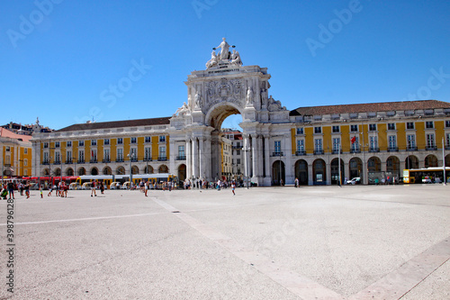 Praça do Comércio, meaning Commerce Square in English, is Lisbon’s main square and tourist spot