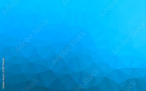 Light BLUE vector polygon abstract layout. Colorful illustration in Origami style with gradient. The best triangular design for your business.