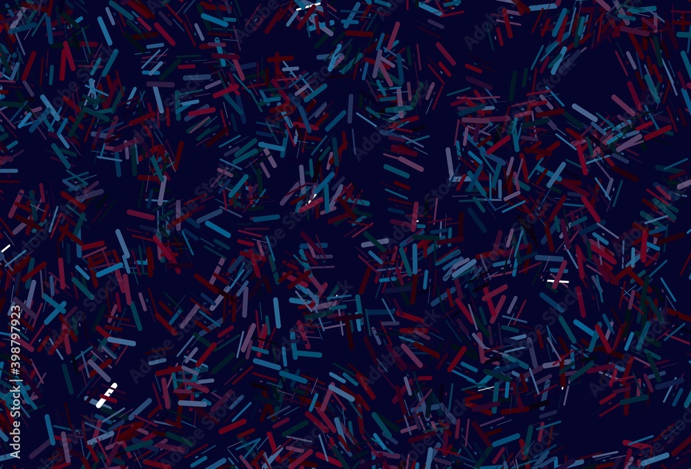 Dark blue, yellow vector pattern with narrow lines. Dark blue, yellow vector pattern with narrow lines.