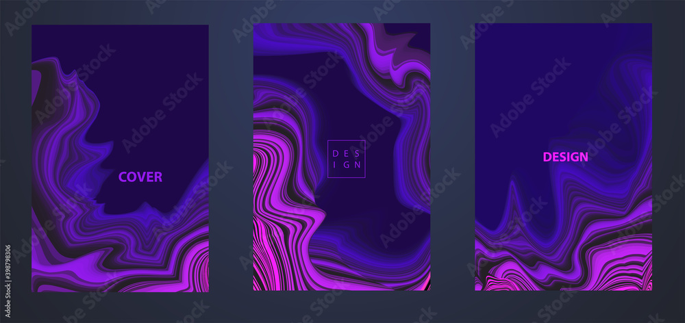 Vector Modern abstract design background Flow motion