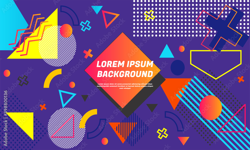 geometric background bright colors dynamic shape compositions template banner website part 6