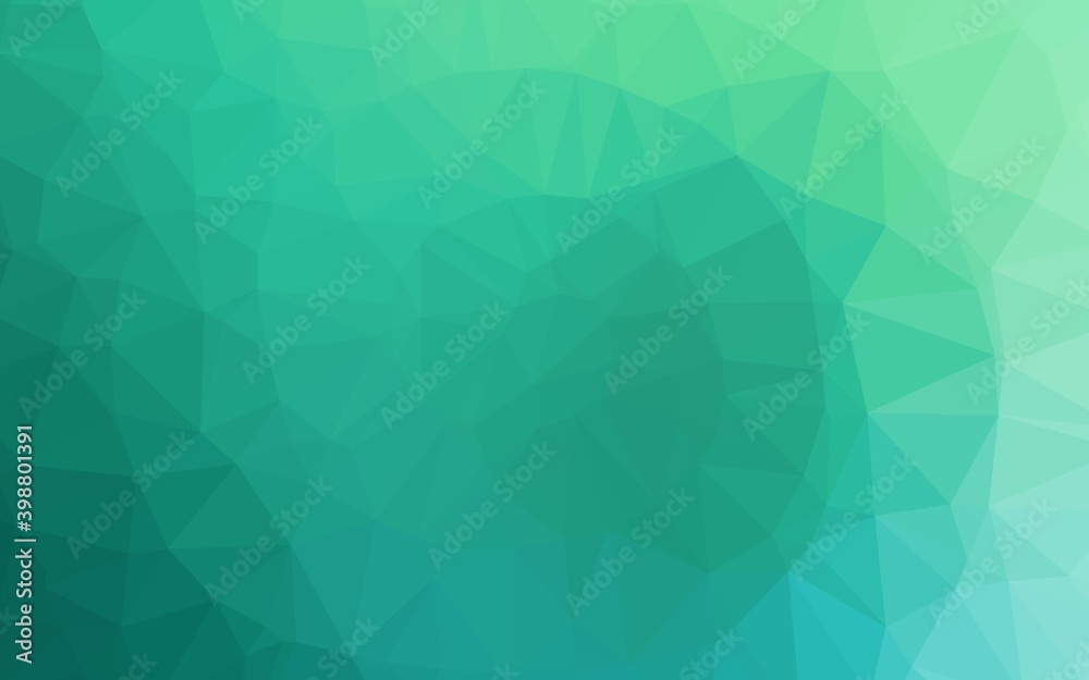 Light Green vector blurry triangle pattern. Colorful abstract illustration with gradient. Triangular pattern for your business design.