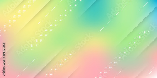Abstract modern background with blue green yellow pastel gradient, blur effect and modern elements. This backdrop is suitable for both tech and futuristic themes.