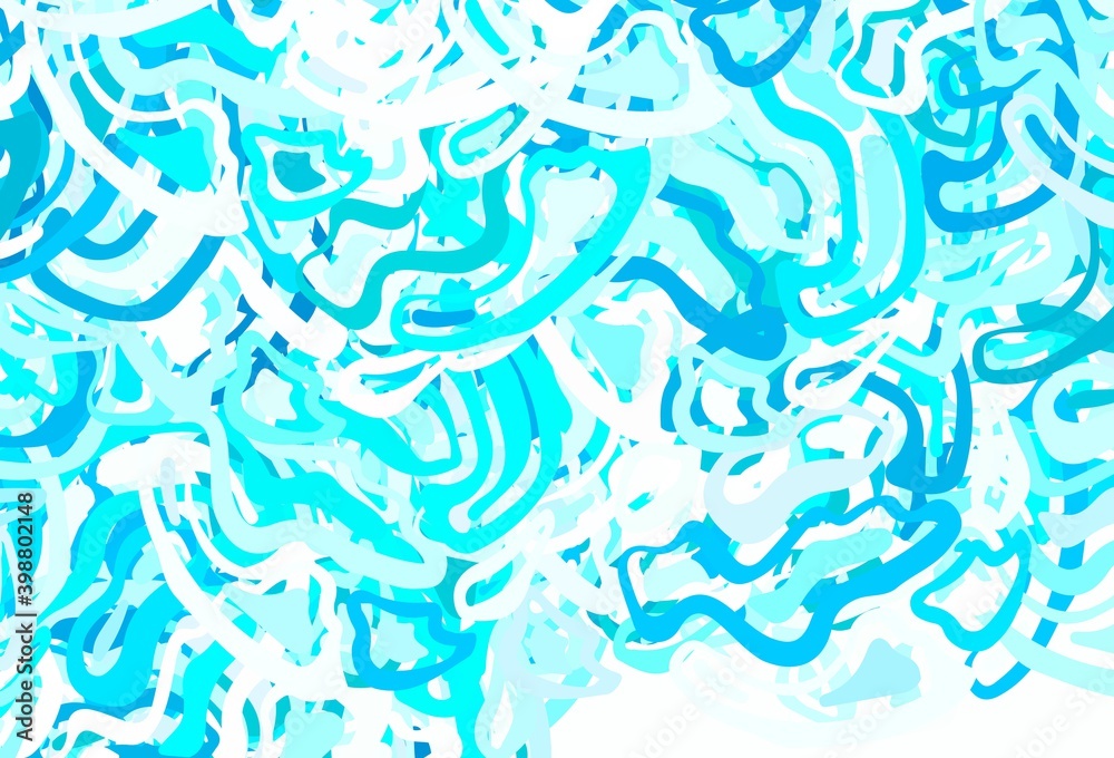 Light Blue, Green vector template with chaotic shapes. Light Blue, Green vector template with chaotic shapes.