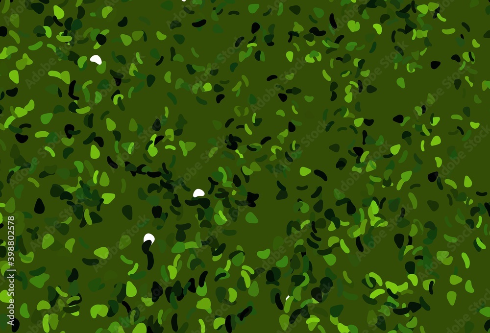 Obraz premium Light Green, Yellow vector template with memphis shapes.