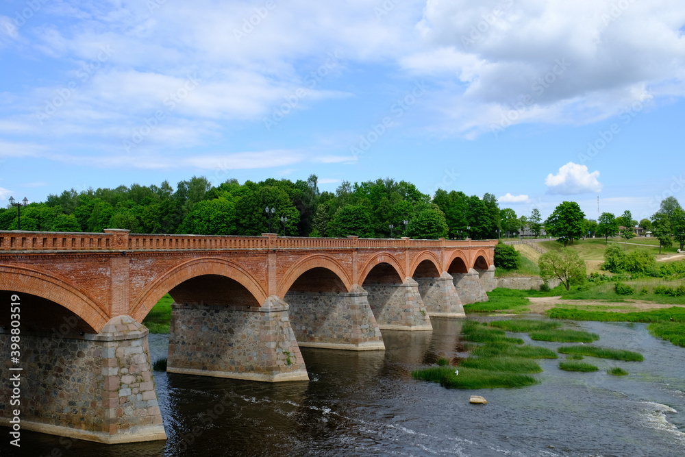 Brick Bridge Over The River - Kuldiga, Latvia