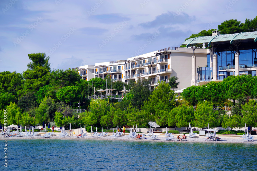 View of the picturesque resort of Rovinj, Istrian Peninsula, Croatia, Europe
