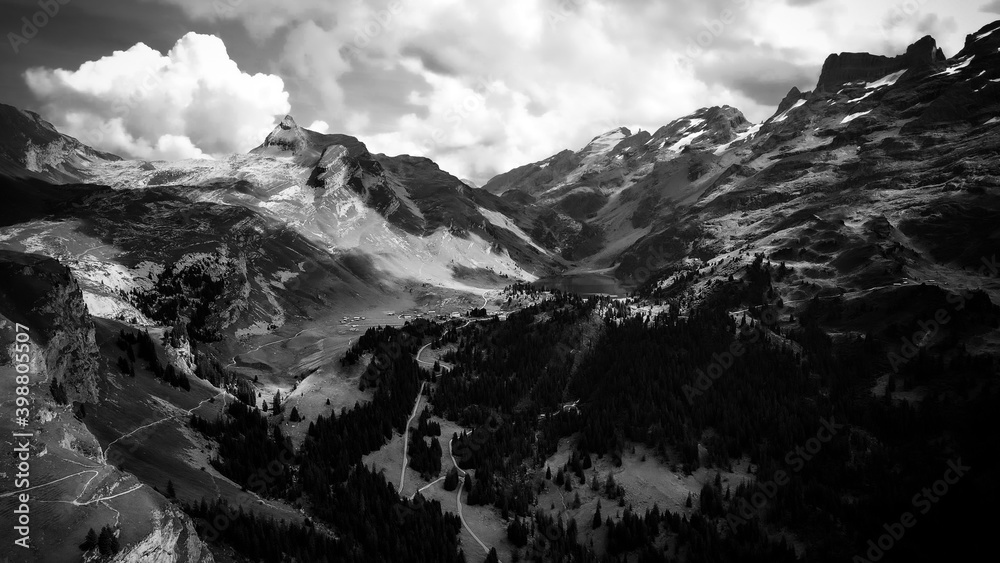 Fototapeta premium The Swiss Alps at Melchsee Frutt - travel photography