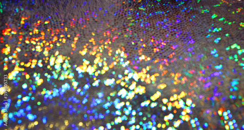 Multi-colored abstract background, selected sharpness, flickering blurry spots of light