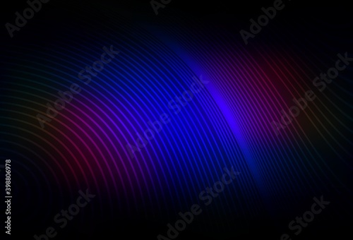 Dark Blue, Red vector background with lines.
