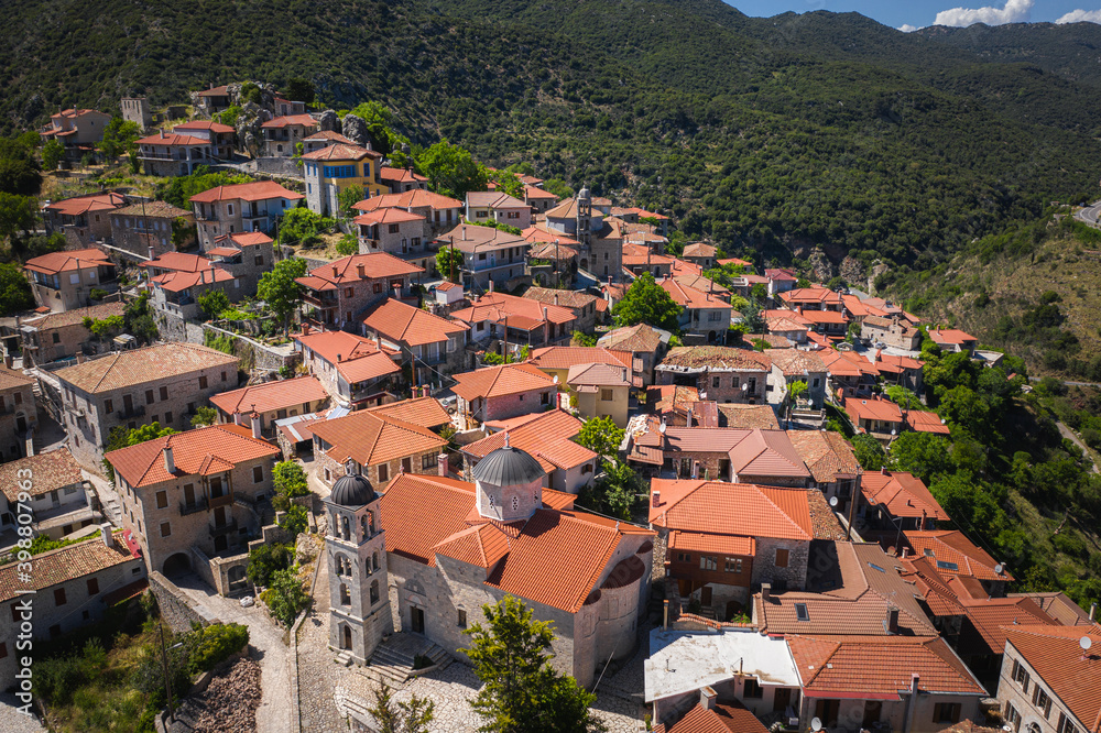 Dimitsana village at mountains, Arkadia, Greece