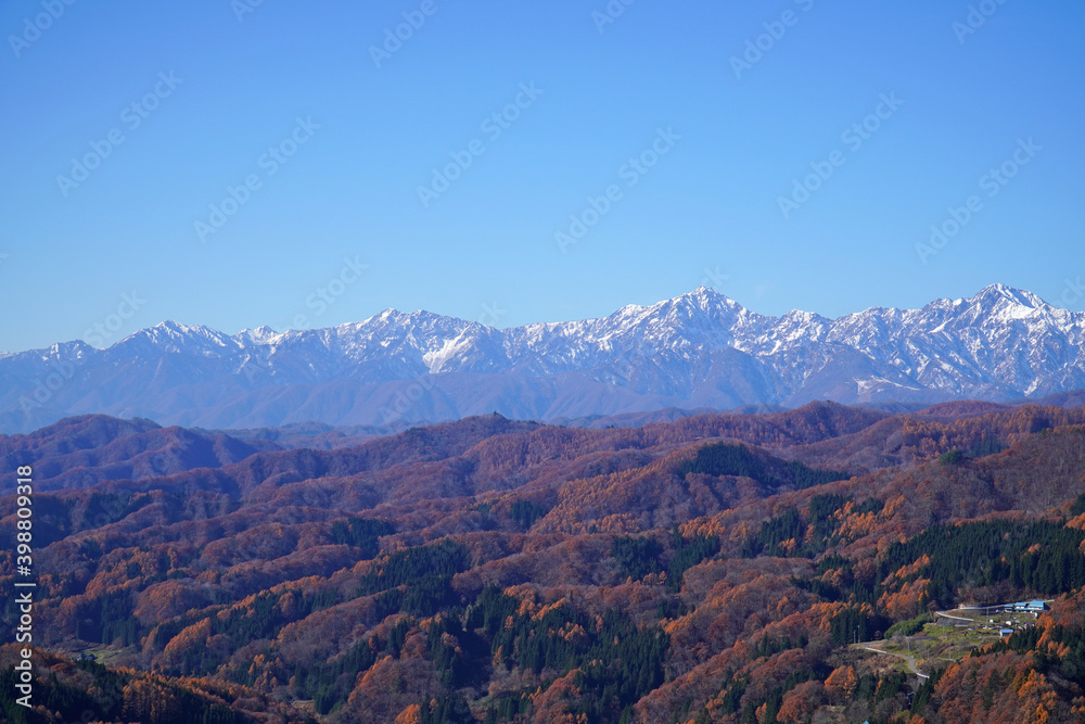 秋の大望峠からの眺め