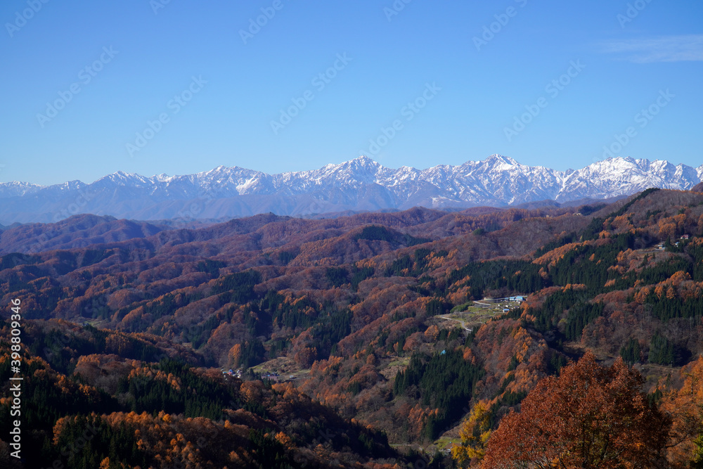 秋の大望峠からの眺め