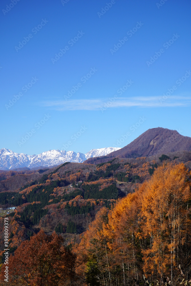 秋の大望峠からの眺め