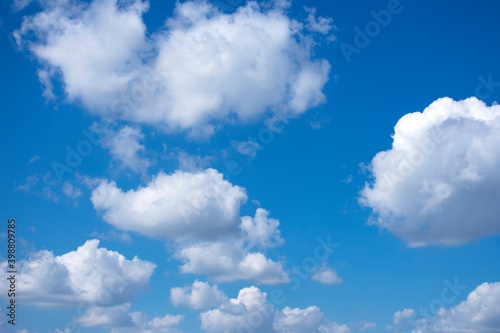 blue sky with clouds view.