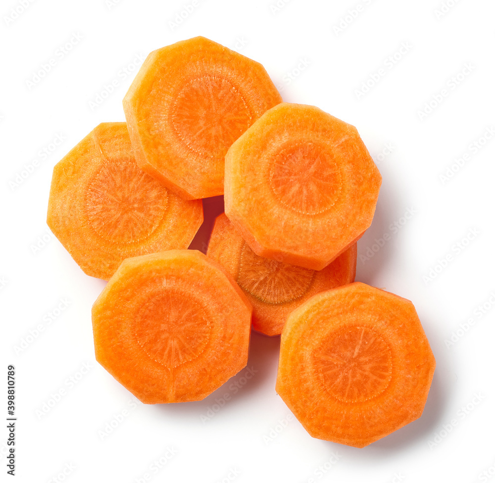 fresh raw peeled carrot slices fresh raw peeled carrot slices