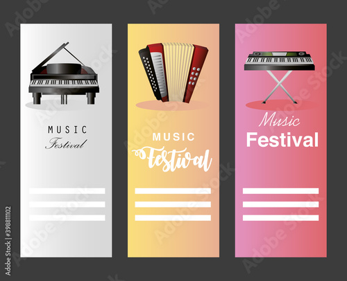 music festival piano classic accordion and synthesizer