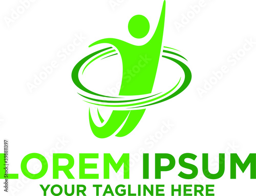 Success in career circle logo