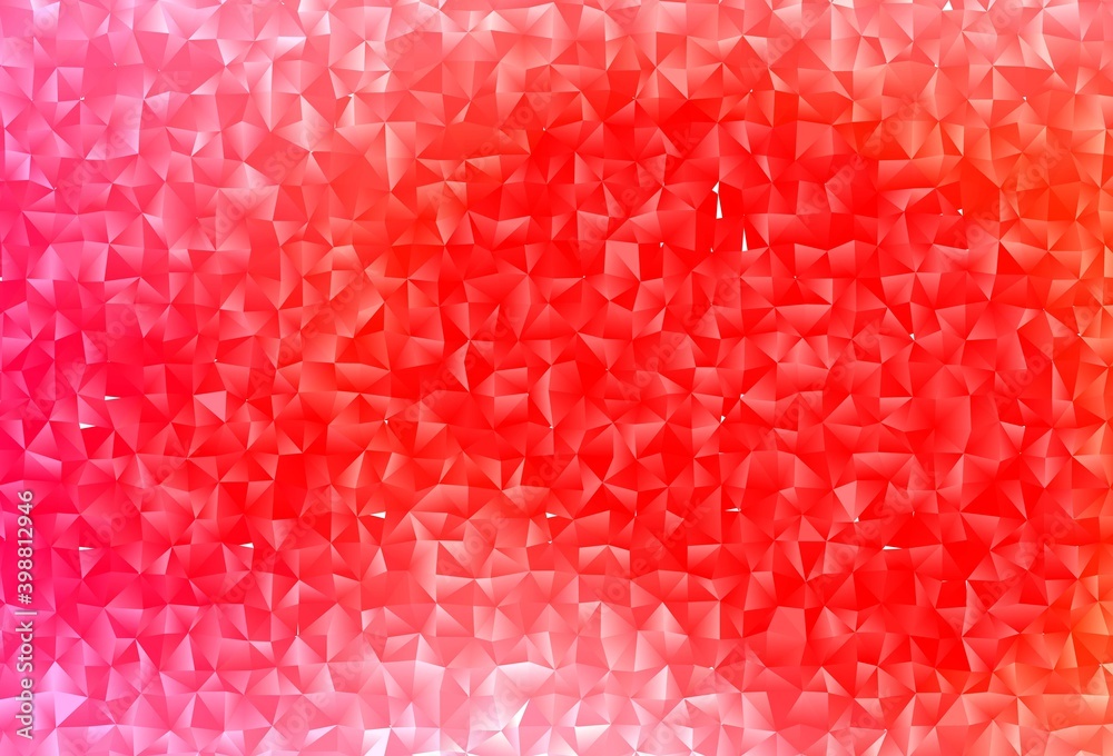 Obraz premium Light Red vector triangle mosaic cover.