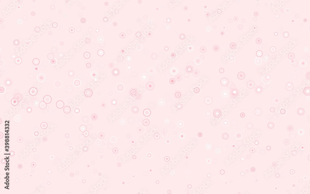 Light Red vector pattern with spheres.