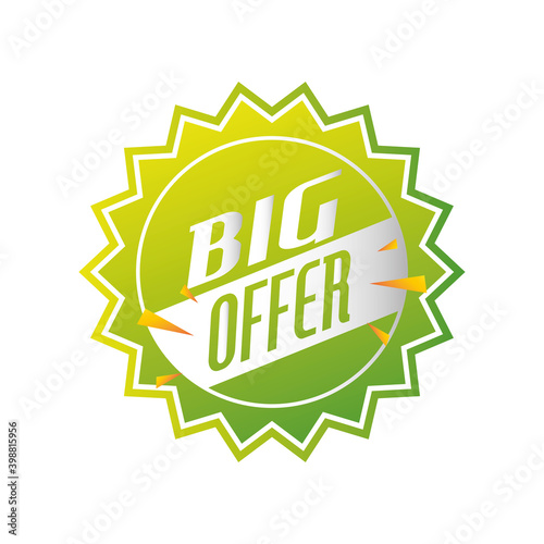 special offer season, sticker or tag commerce