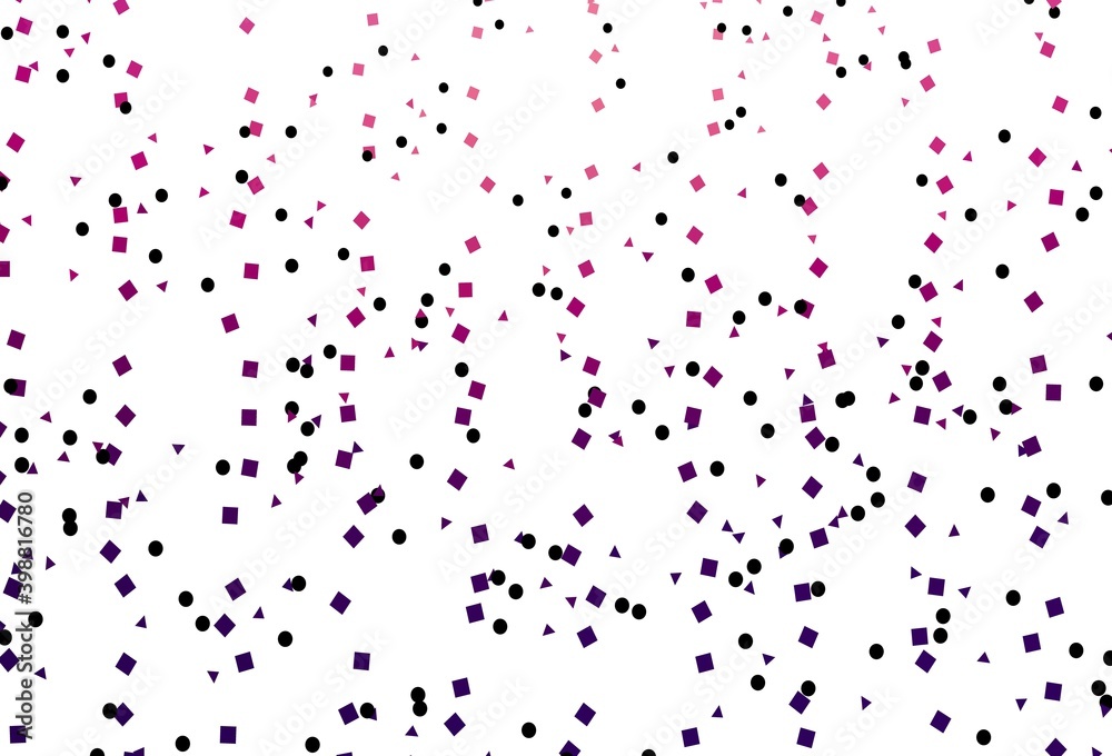 Light Purple vector layout with circles, lines, rectangles.