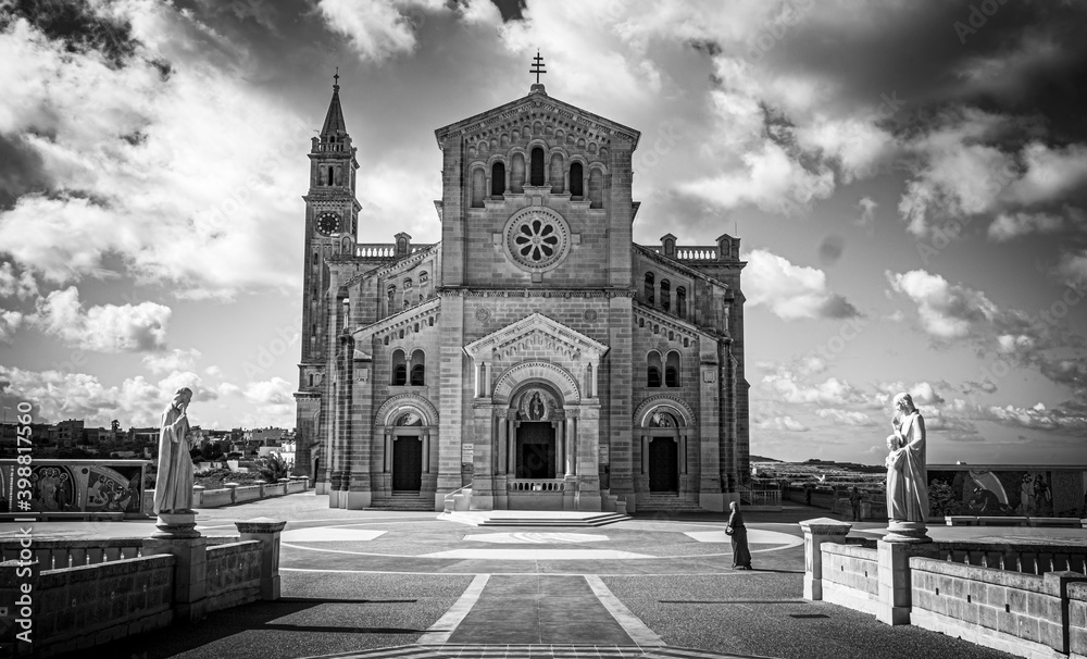 Ta Pinu Church on Gozo is a famous landmark on the island