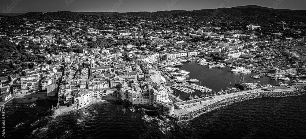 Saint Tropez in France located at the Mediterranian Sea at the Cote D Azur - travel photography