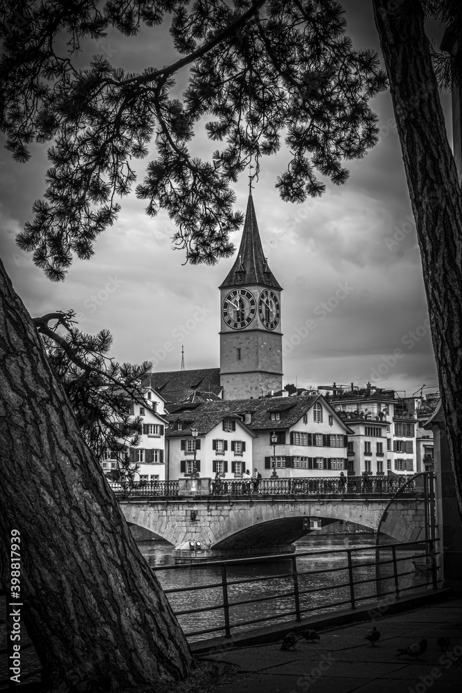 Historic district of Zurich in Switzerland - travel photography
