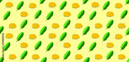 Fototapeta Naklejka Na Ścianę i Meble -  Banana seamless pattern. Vector illustration
