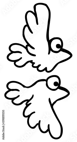 Tiny Ink Bird Drawing