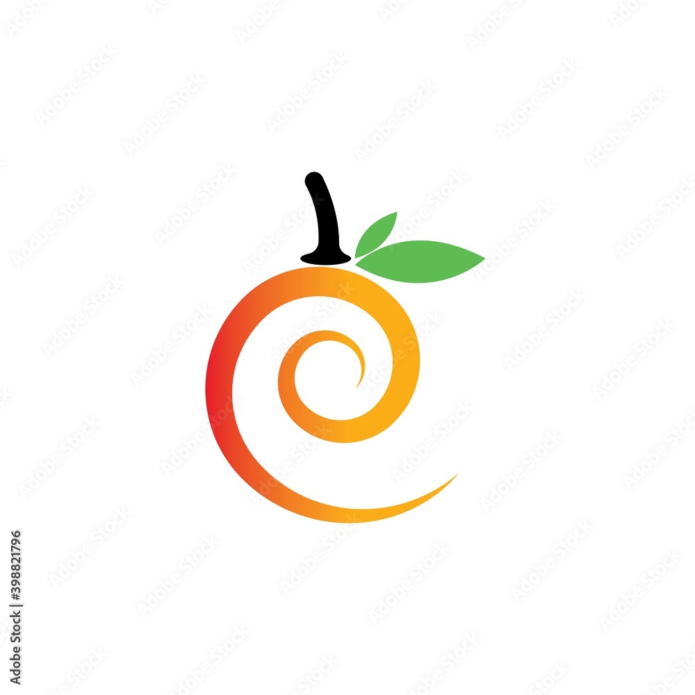 fresh orange icon vector illustration design template fresh orange icon vector illustration design template