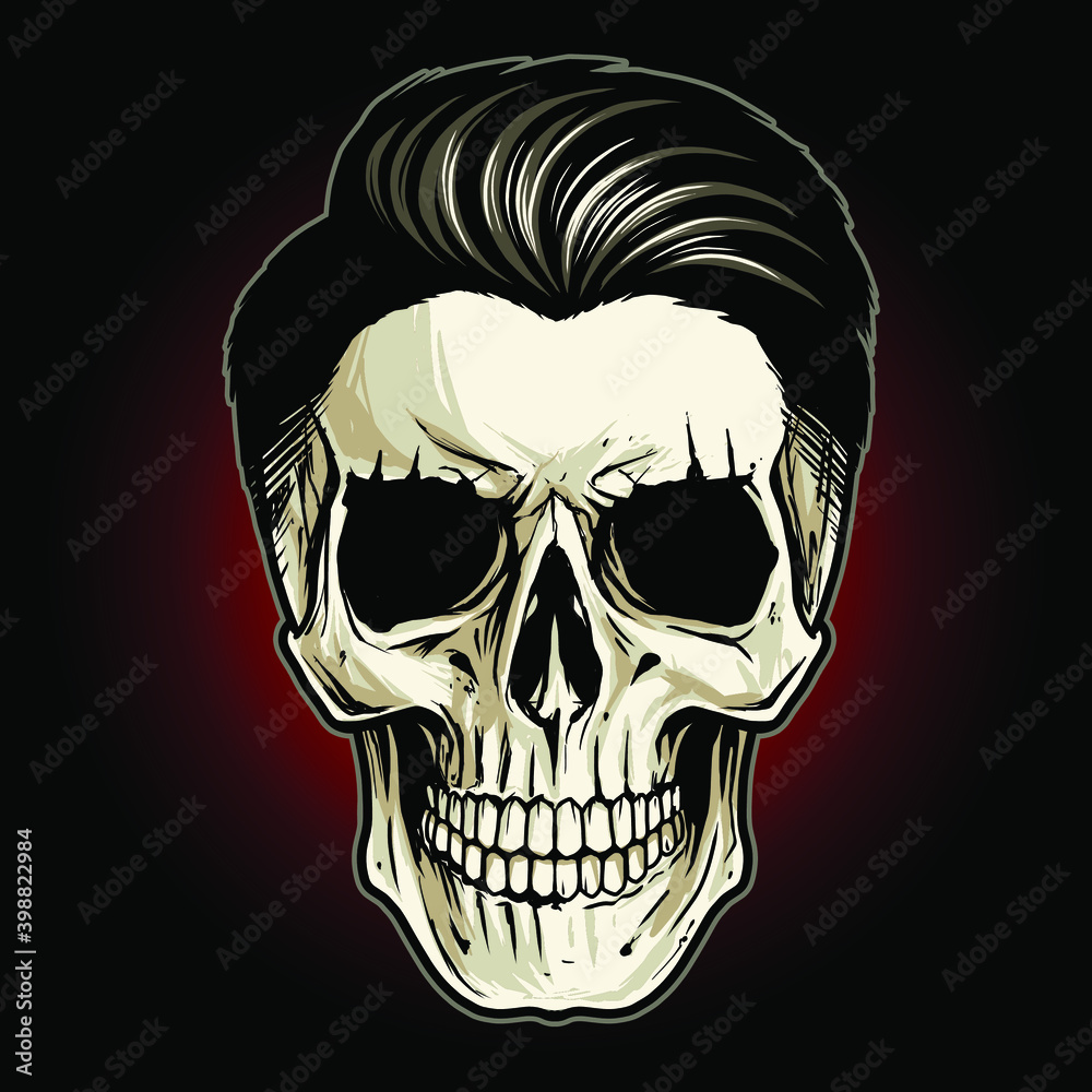 Fototapeta premium skull illustration vector