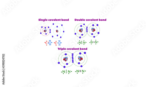 Covalent bonds [Single, double, triple]
