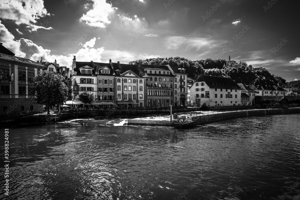 River Reuss in the city of Lucerne - travel photography