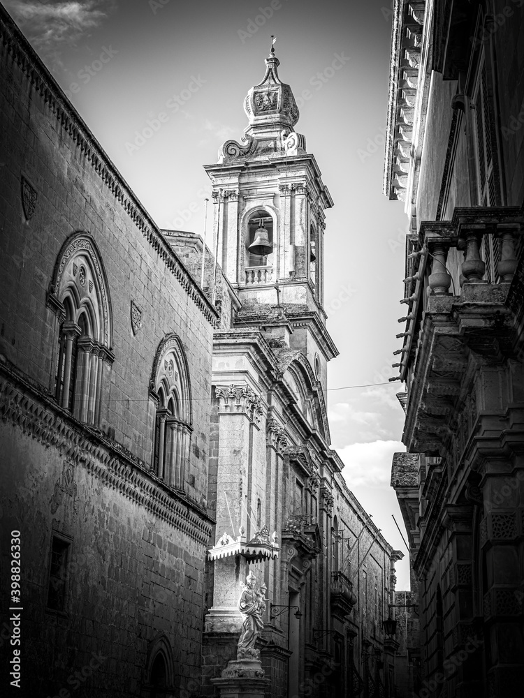 Typical buildings in Mdina Malta