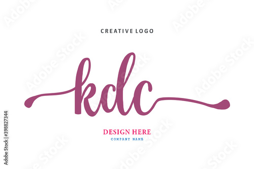 KDC lettering logo is simple, easy to understand and authoritative