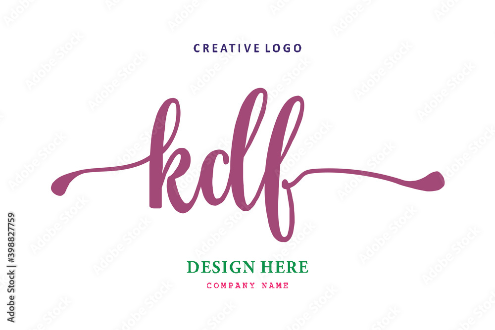 KDF lettering logo is simple, easy to understand and authoritative KDF lettering logo is simple, easy to understand and authoritative